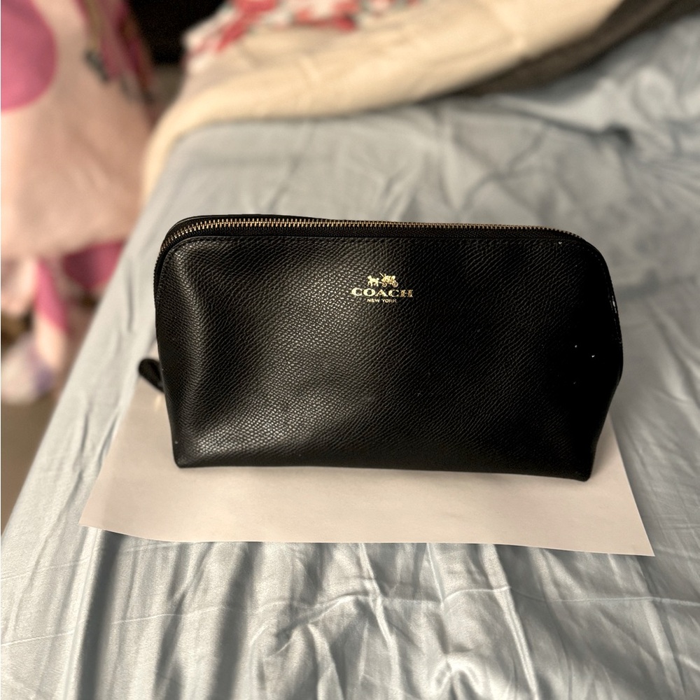 COACH black Makeup Bag